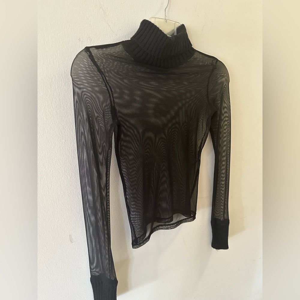 Zara Sweater Mesh Turtleneck